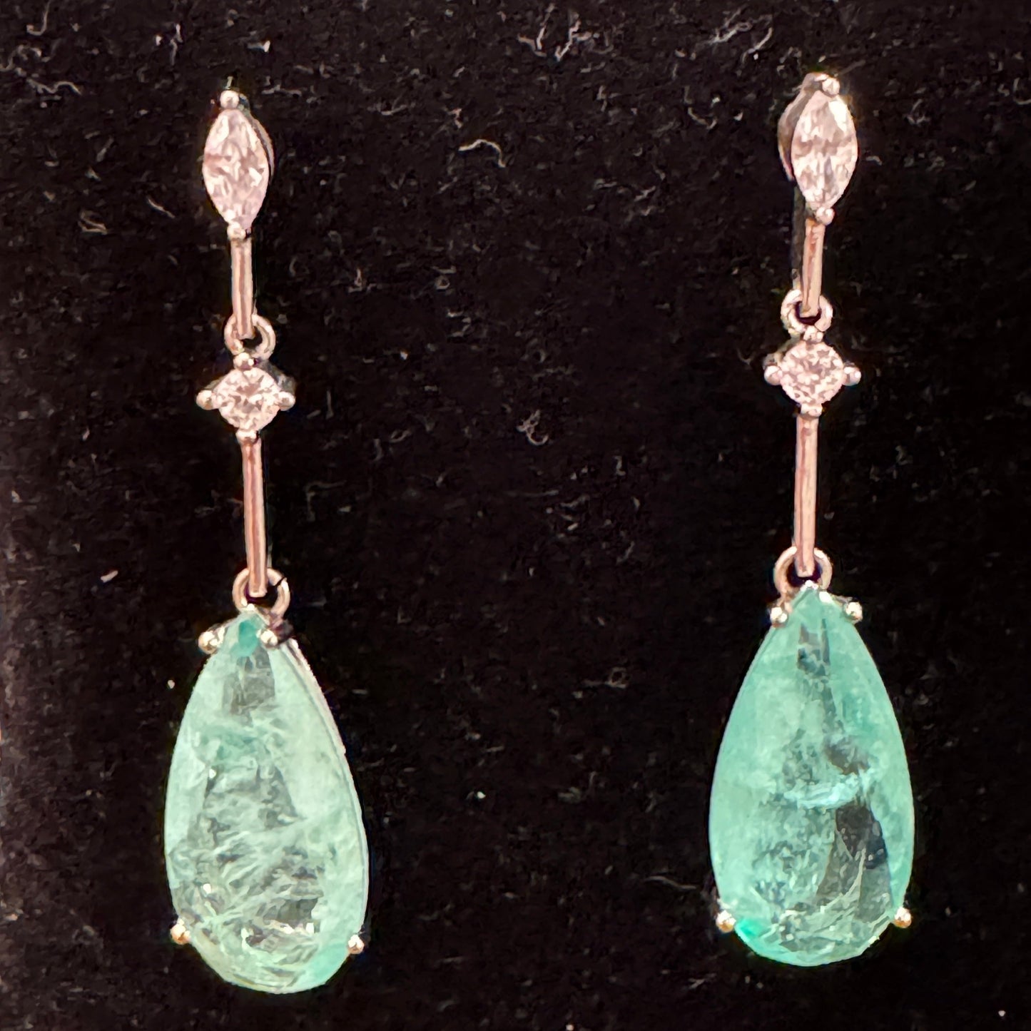 Tourmaline teardrop earrings